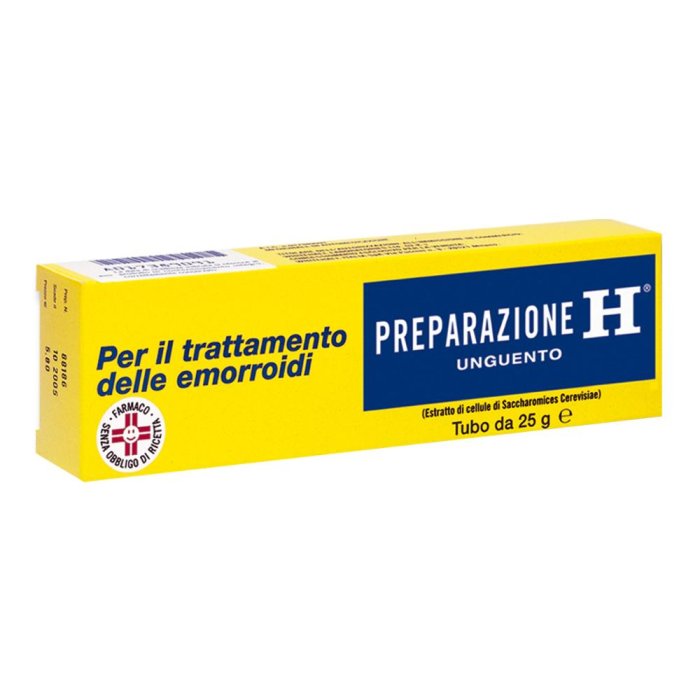 Preparazione H Pomata 25 g – Crema per Emorroidi, Sollievo Immediato da Dolore e Prurito, the Original and Efficace Trattamento Lenitivo