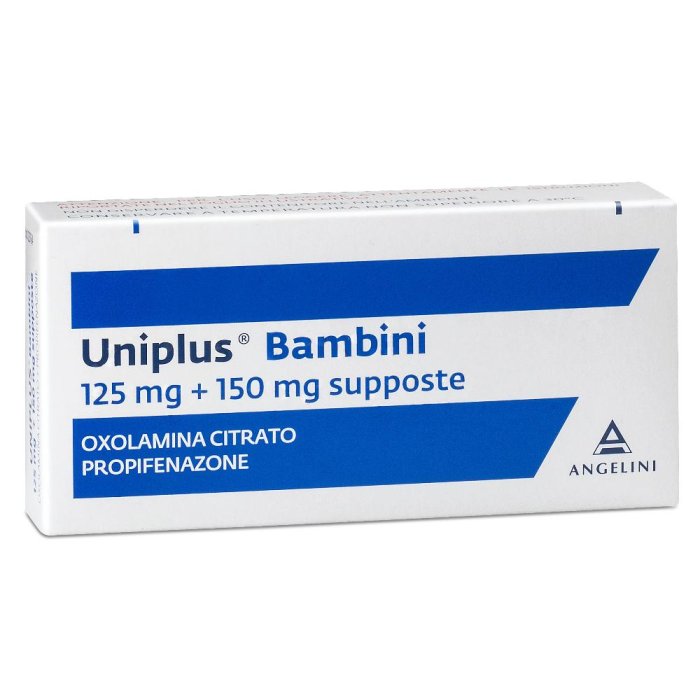 Uniplus Bambini 125 Mg + 150 Mg Supposte 10 Supposte