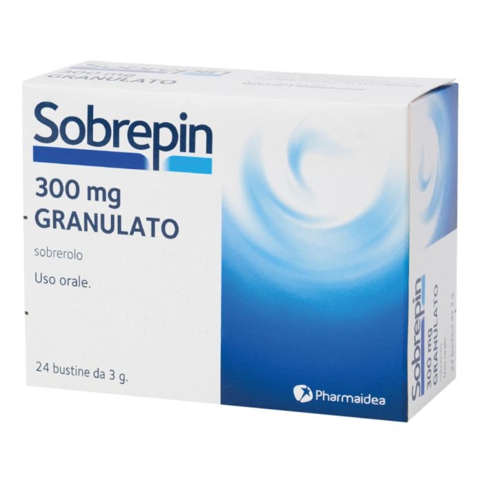 Sobrepin 300 mg Granulato per Sospensione Orale 24 Bustine Mucolitico per Tosse Grassa