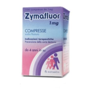 Zymafluor 1 mg 100 Compresse al Fluoruro di Sodio per Prevenzione Carie Dentali