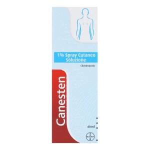 Bayer Canesten Spray cutaneo per Funghi e Micosi con Clotrimazolo 1% Antimicotico Antifungino Flacone 40ml