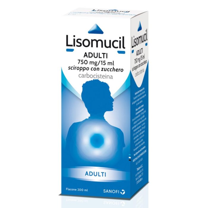 Lisomucil Tosse Muc 750 Mg/15 Ml Sciroppo Con Zucchero Flacone 200 Ml