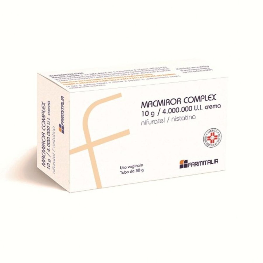 Macmiror Complex Crema Vaginale Nifurate/Nystatin Affezioni Vulvovaginali, 30g