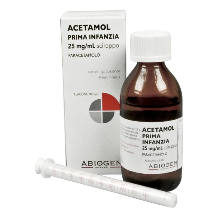 Acetamol Prima Infanzia Sciroppo 125mg 100ml