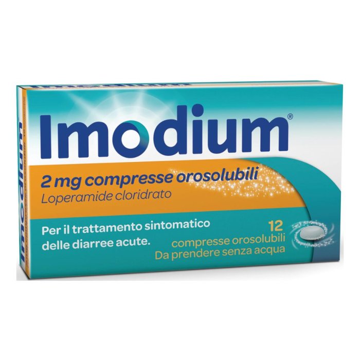 Imodium 2 Mg 12 Compresse Orosolubili per diarree acute