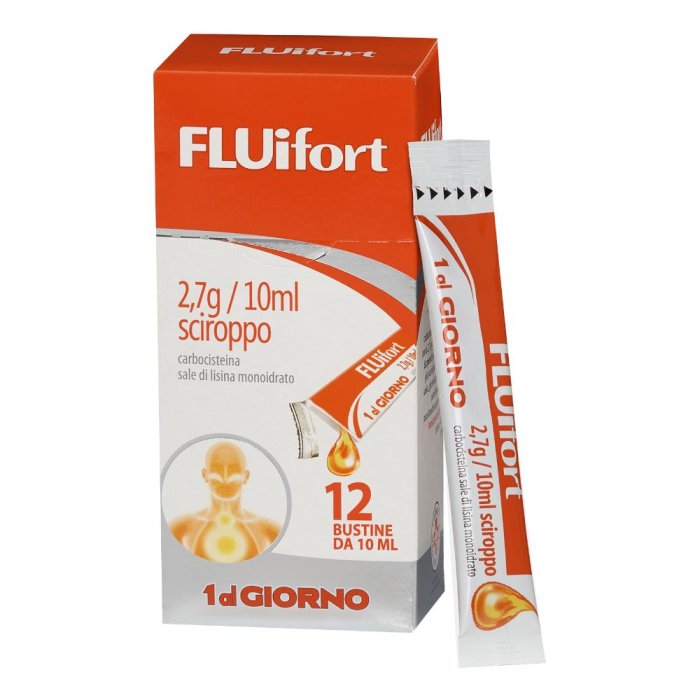 Fluifort sciroppo 12 bustine 2,7 g-10 ml
