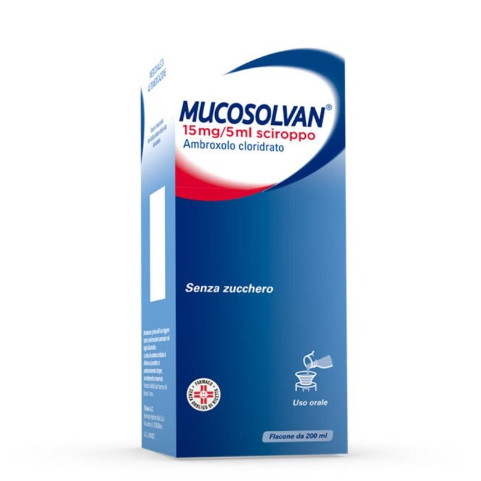 Mucosolvan Sciroppo 200Ml 15Mg/5Ml - Tosse Grassa Sciroppo