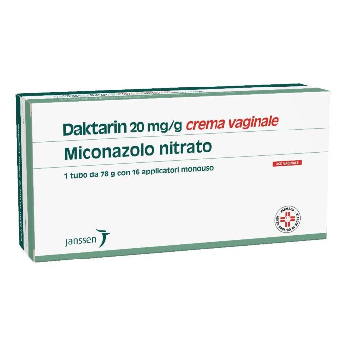 Daktarin 20 Mg/G Crema Vaginale 1 Tubo Da 78 G Con 16 Applicatori Monouso