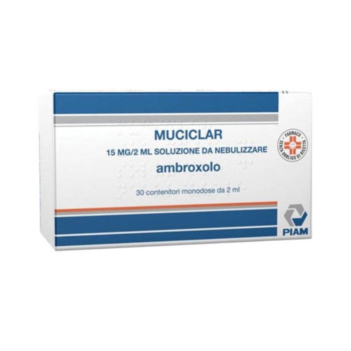 Muciclar 15 Mg/ 2 Ml Soluzione Da Nebulizzare 30 Contenitori Monodose Da 2 Ml