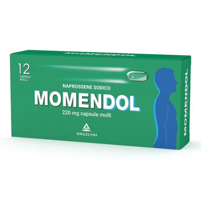 Momendol 12 Capsule Molli 220 mg  