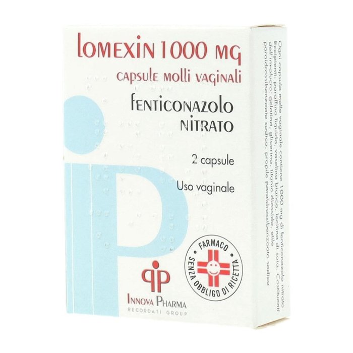 Lomexin Ovuli Vaginali Molli 1000 mg Trattamento Antimicotico per Infezioni Intime da Candida