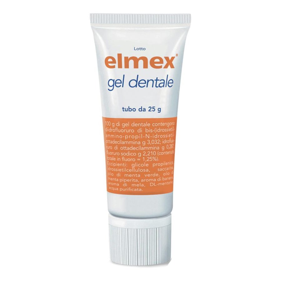 Elmex Gel Dentale Prodotto Medicinale per la Prevenzione dalla Carie, 25g