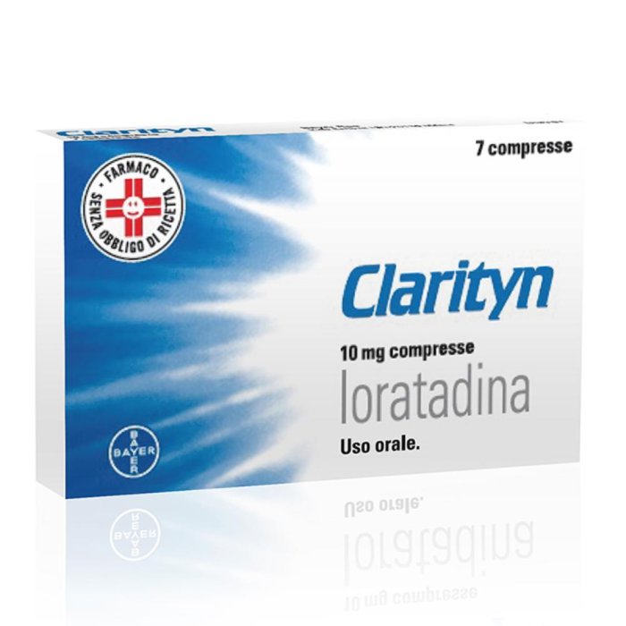 Clarityn 10mg Antistaminico 7 Compresse
