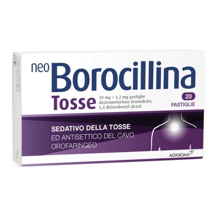 Neoborocillina Tosse 10 Mg + 1,2 Mg Pastiglie 20 Pastiglie In Blister Pvc-Pe-Pvdc/Al