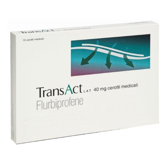 Transact Lat 40 Mg Cerotti Medicati 10 Cerotti
