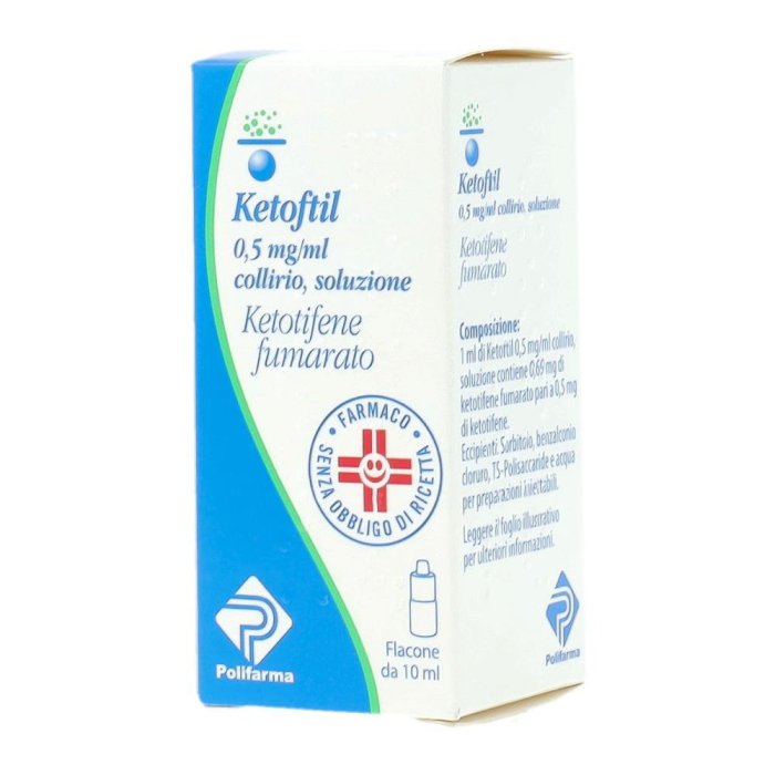Ketoftil 0,05% Collirio, Soluzione Flacone Da 10 Ml