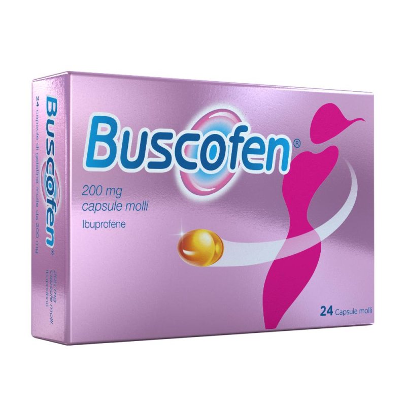 Buscofen 200 Mg Capsule Molli, 24 Capsule 