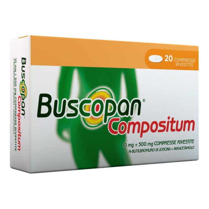 Buscopan Compositum 10 Mg + 500 Mg Compresse Rivestite 20 Compresse In Blister Al/Pvc