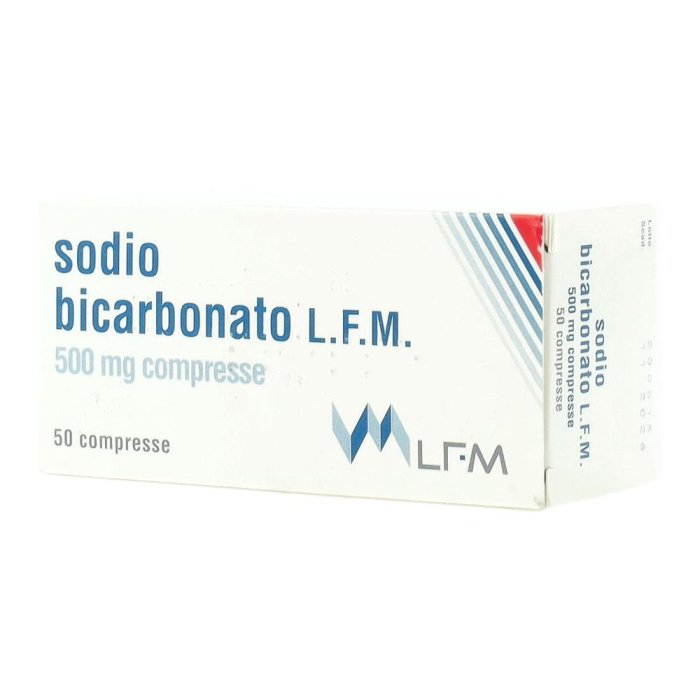 Sodio Bicarbonato 500 mg 50 compresse integratore per digestione e acidità di stomaco