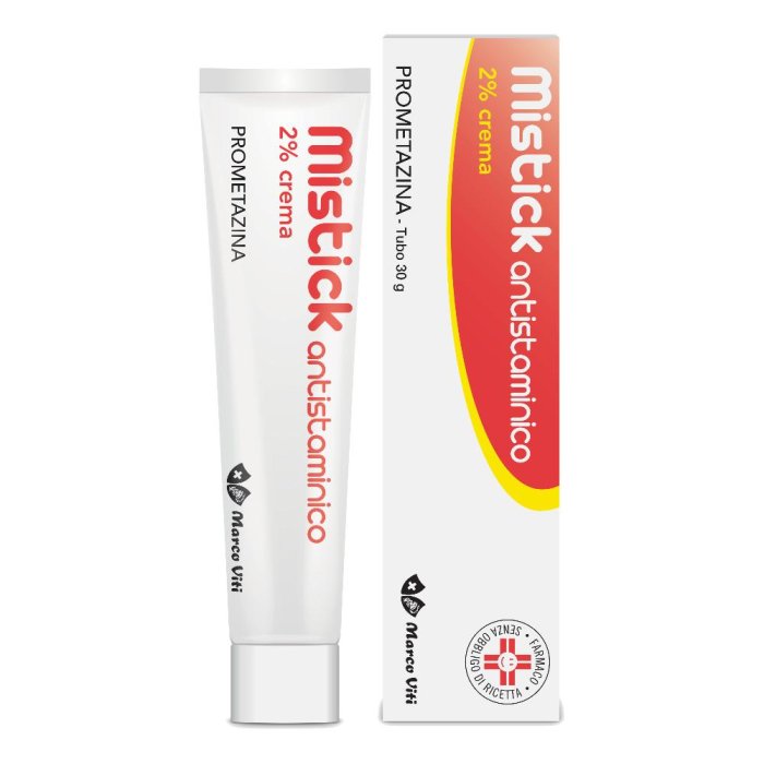 Mistick Crema Antistaminica 2% 30 g Viti – Farmaco Antistaminico per Punture di Insetti, Prurito e Irritazioni della Pelle