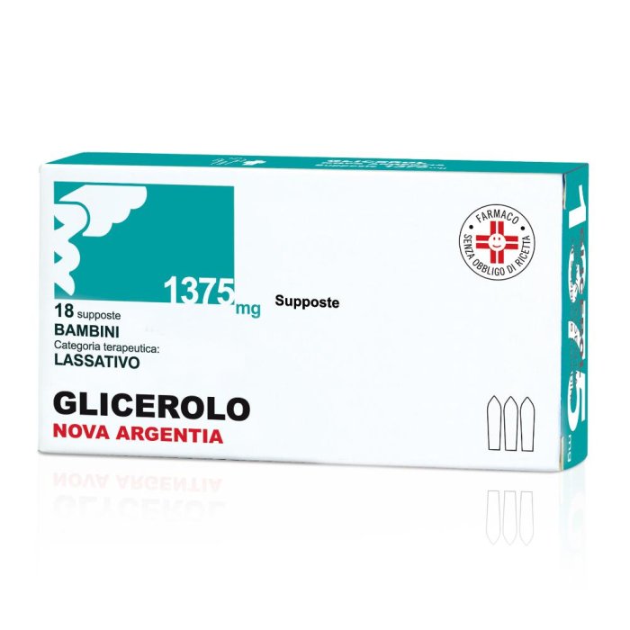 Glicerolo supposte bambini 1375 mg 18 pezzi