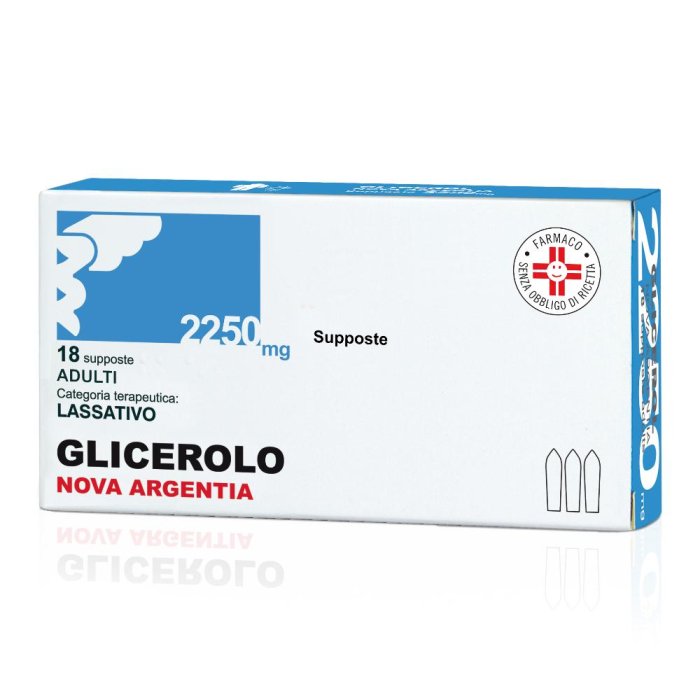 Nova Argentia Glicerolo Adulti 18 Supposte 2.250mg