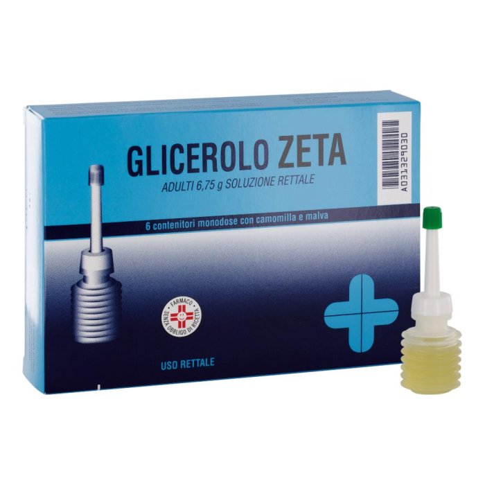 Glicerolo Zeta adulti 6,75 g soluzione rettale con camomilla e malva 6 contenitori