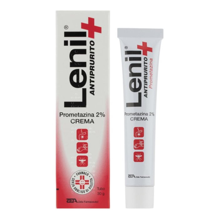 Lenil Antiprurito 2 % Crema Prometazina Cloridrato per Punture dâInsetto e Irritazioni Cutanee Localizzate 30g