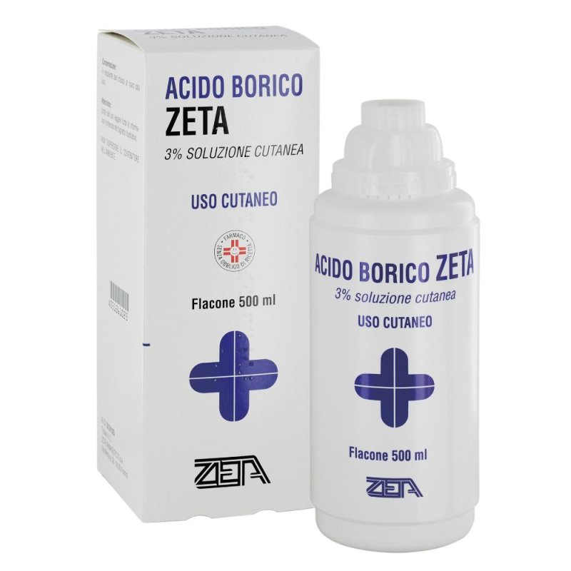 Acido Borico Soluzione Cutanea Disinfettante 500ml