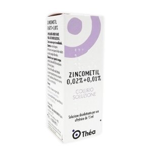 Zincometil Collirio Soluzione Oftalmica 15 ml Gocce Oculari per Occhi Arrossati e Irritati
