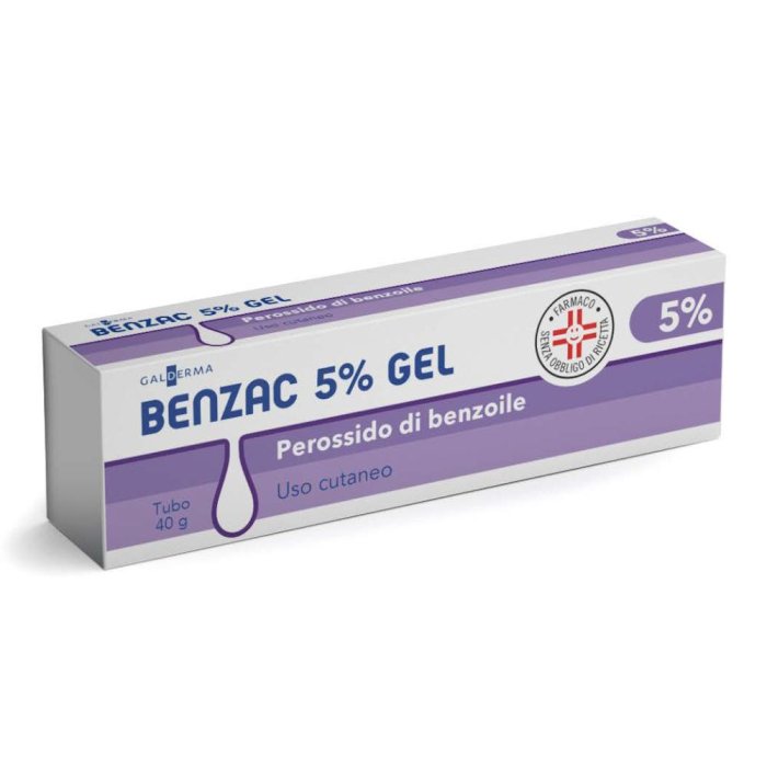 Benzac 5% gel 40 g per acne e brufoli con perossido di benzoile