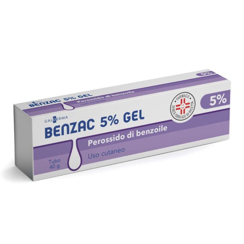 Benzac 5% gel 40 g per acne e brufoli con perossido di benzoile