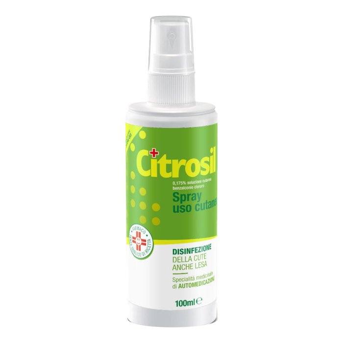 Citrosil Spray Disinfettante 100 ml per Mani, Oggetti e Superfici – Protezione Igienizzante per Casa e Fuori
