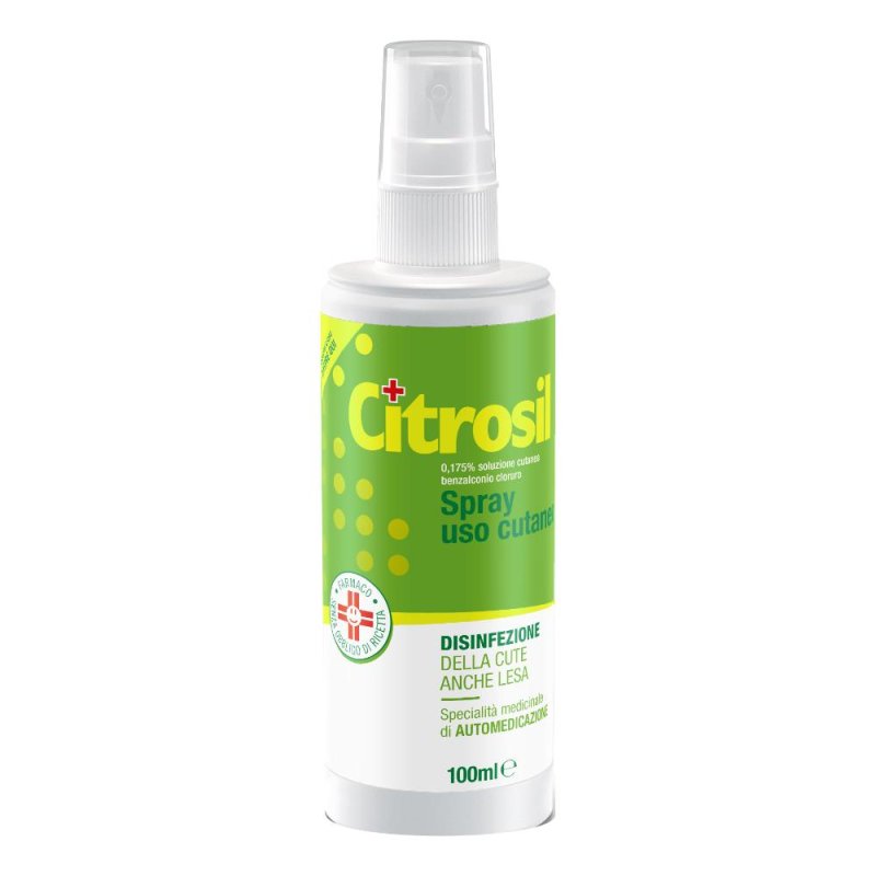 Citrosil Spray Disinfettante 100 ml per Mani, Oggetti e Superfici – Protezione Igienizzante per Casa e Fuori