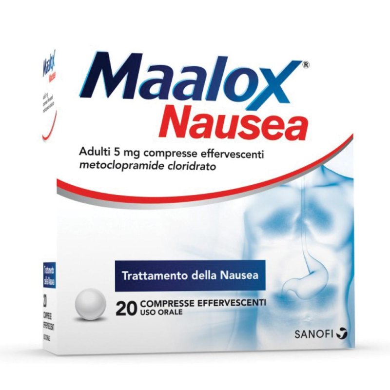 Maalox Nausea 5 Mg Compresse Effervescenti 20 Compresse Maalox Nausea 5 Mg Compresse Effervescenti 20 Compresse
