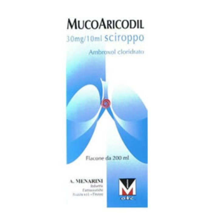 Mucoaricodil Sciroppo 0,3% 200 ml Mucolitico Fluidificante per Tosse Grassa