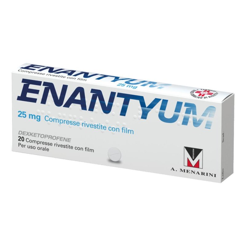 Enantyum 25mg Menarini 20 Compresse Rivestite