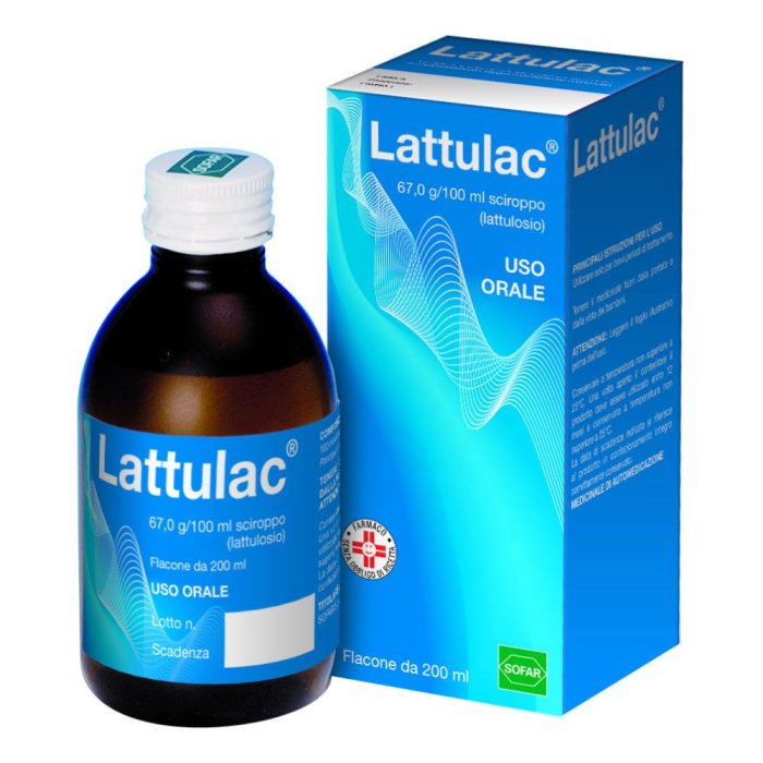 Lattulac Sciroppo 200 ml Lassativo a Base di Lattulosio per Stitichezza e Regolarità Intestinale