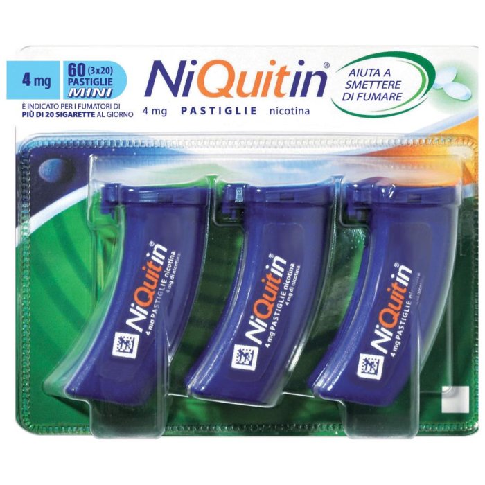 Niquitin 4Mg Pastiglie Gusto Menta 60 Pastiglie In Contenitore Pp