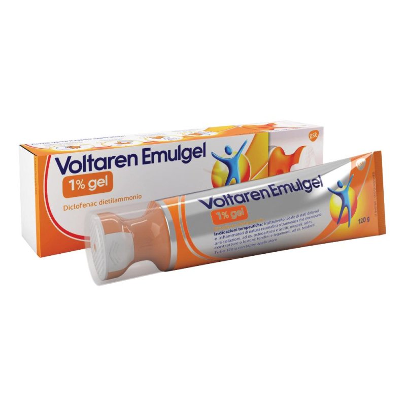 Voltaren Emulgel 1% Gel Antinfiammatorio Antidolorifico per Muscoli e Articolazioni 120g
