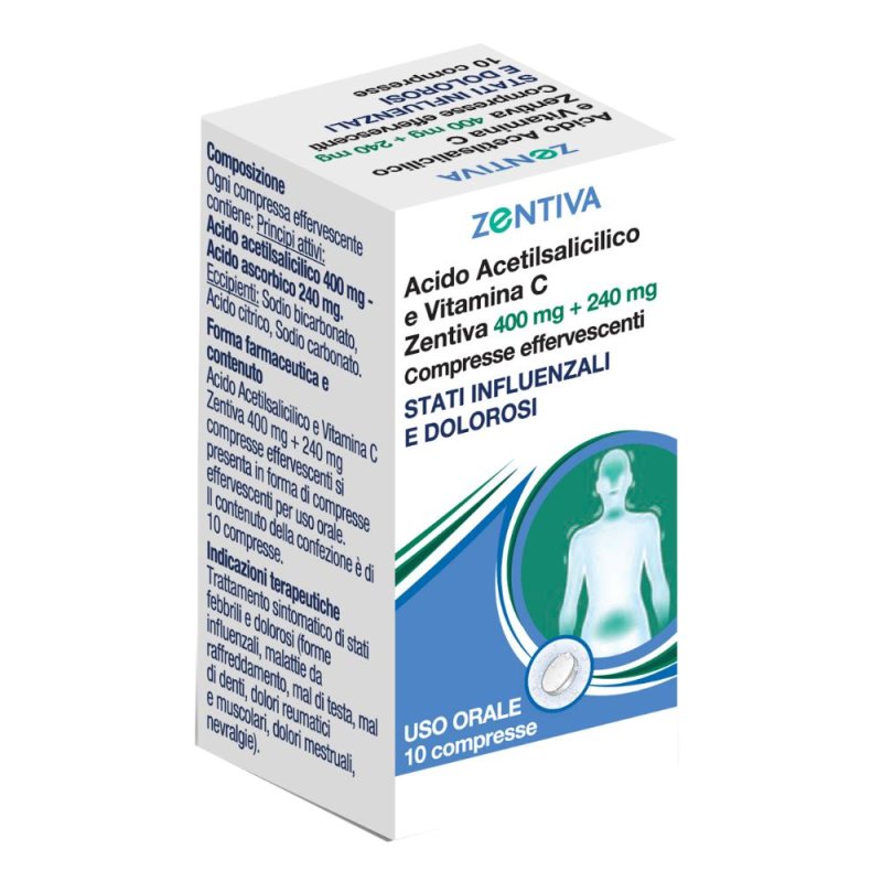 ACIDO ACETILS VIT C ZEN*10CPR