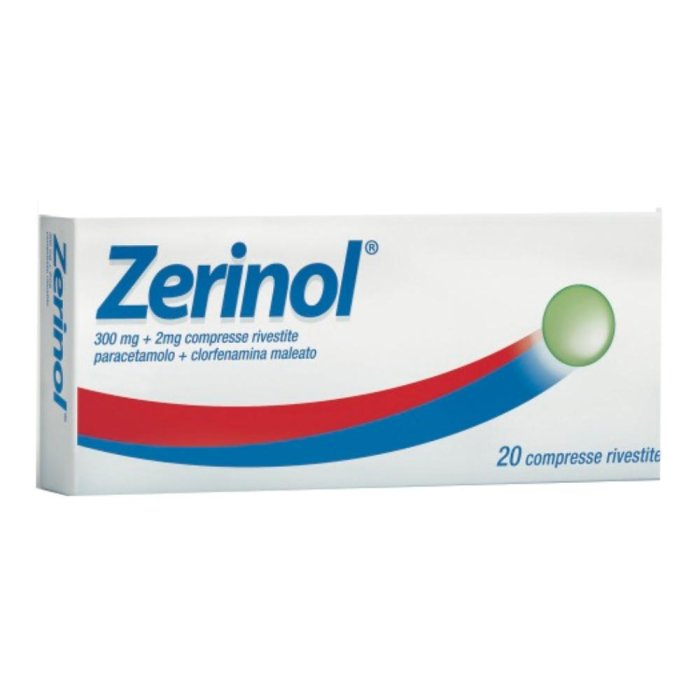 Zerinol 300 mg + 2 mg Compresse Rivestite 20 Compresse: sollievo efficace da raffreddore e influenza