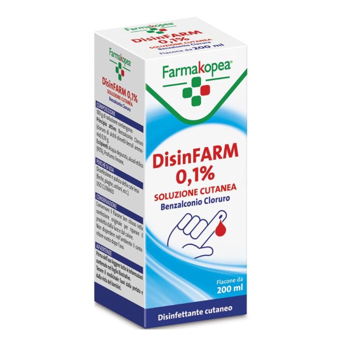Disinfarm 0,1% Soluzione Cutanea Flacone 200 Ml