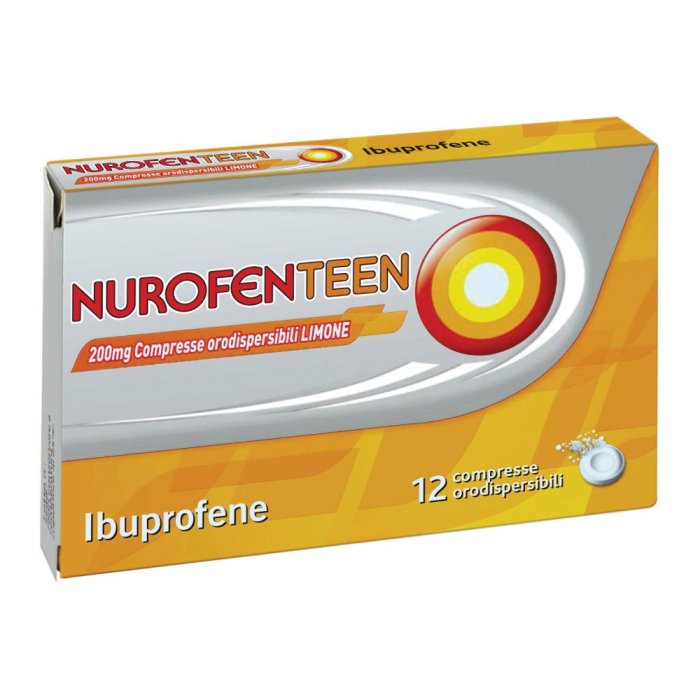 Nurofenteen 200 Mg Compresse Orodispersibili 12 Compresse Orodispersibili Menta In Blister Pvc/Al/Poliamide/Al