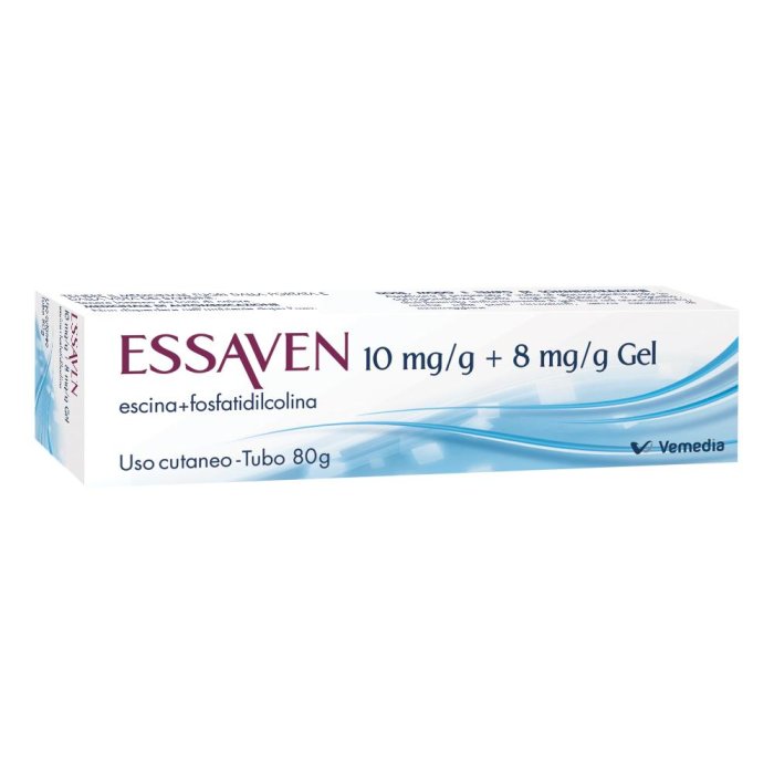 Essaven Gel Con Escina 1% Per Gambe Stanche Gonfie E Pesanti Tubo Da 80g