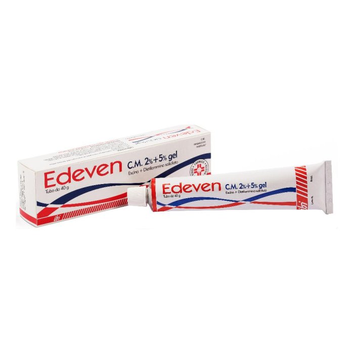 Edeven Gel 2% + 5% Tubo 40 g | Gel dermatologico lenitivo per gambe pesanti e microcircolo