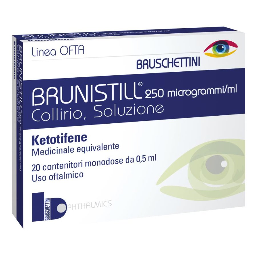 Brunistill 0,025% Collirio, Soluzione 20 Contenitori Monodose
