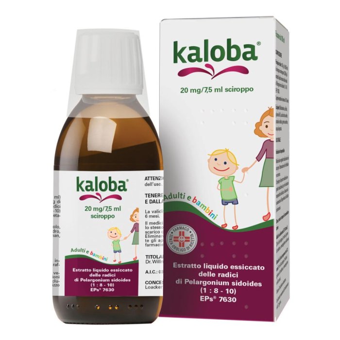 Kaloba 20 Mg/7,5 Ml Sciroppo Fl 100 Ml Con Bicchiere Dosatore