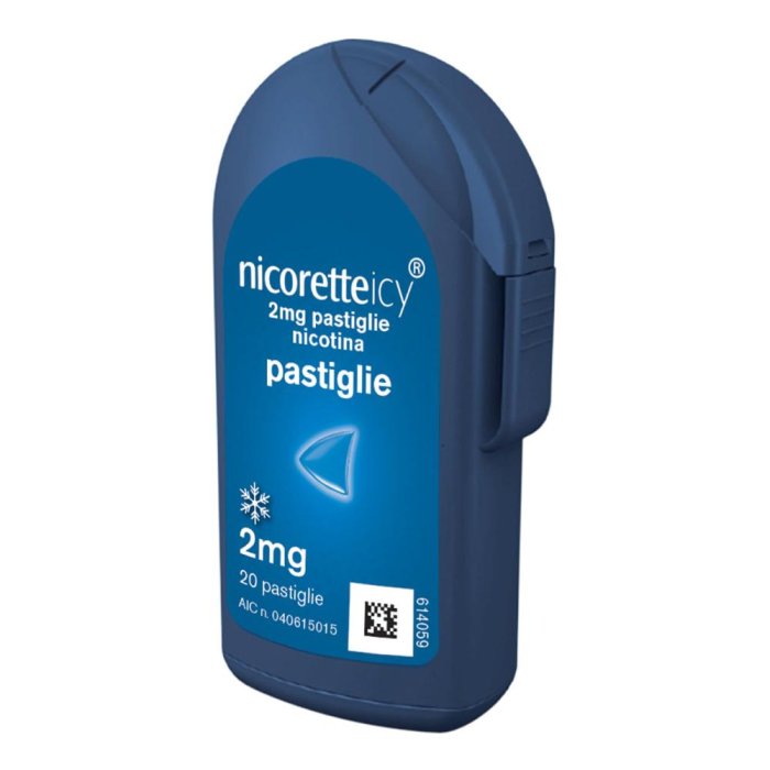 Nicoretteicy 2 mg 20 Pastiglie per Alleviare Astinenza da Nicotina