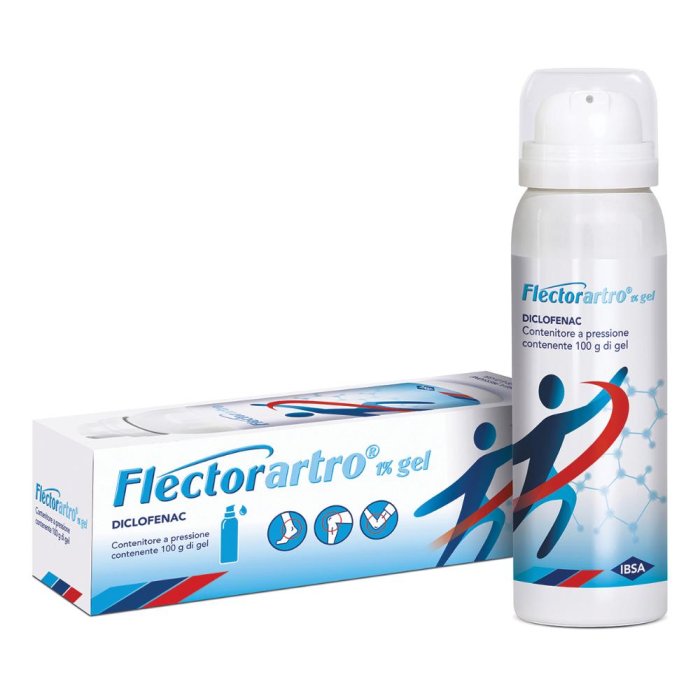 Ibsa Flector artro 1% Gel Pressurizzato 100g  antinfiammatorio locale per dolori muscolari e articolari